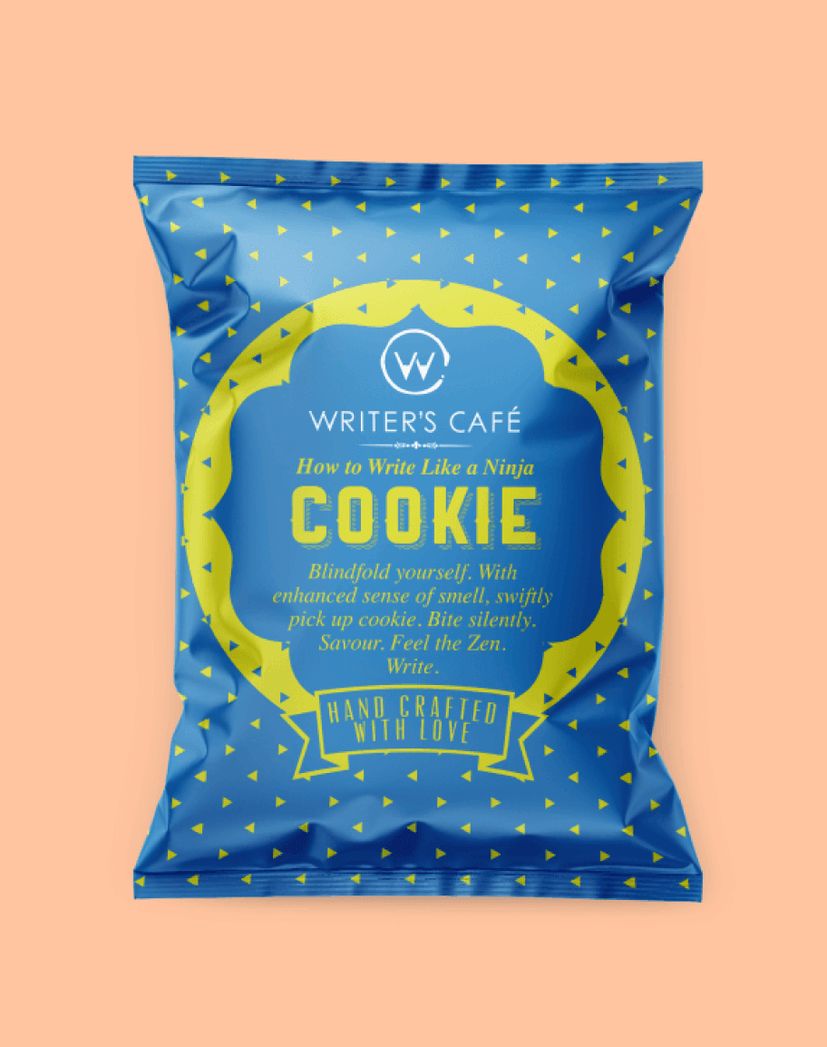 Writer's Café cookie packaging 2